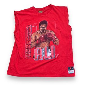 NUTMEG Single Stich Muhammad Ali Vintage Tank Top Tee Mens Large L